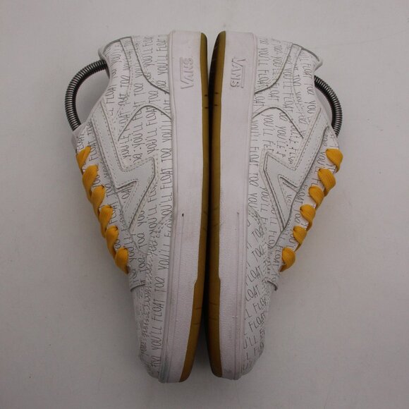 VANS House of Terror IT Shoes Men's 8.5 Women's 10 Pennywise White Sneakers - Picture 8 of 10